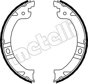 Metelli 53-0027 - Комплект тормозов, ручник, парковка autosila-amz.com