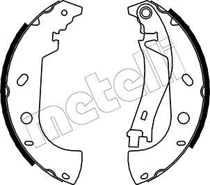 Metelli 53-0075 - Комплект тормозных колодок, барабанные autosila-amz.com