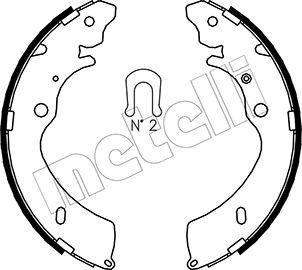 Metelli 53-0194 - Комплект тормозных колодок, барабанные autosila-amz.com