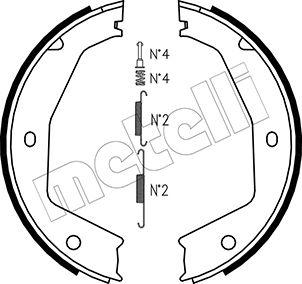 Metelli 53-0197K - Комплект тормозов, ручник, парковка autosila-amz.com