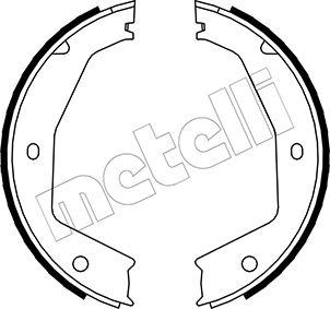 Metelli 53-0197 - Комплект тормозов, ручник, парковка autosila-amz.com