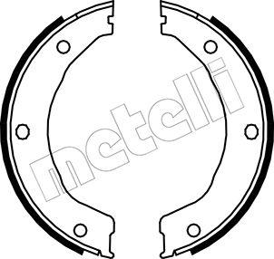 Metelli 53-0145 - Комплект тормозов, ручник, парковка autosila-amz.com