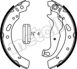 Metelli 53-0148 - Комплект тормозных колодок, барабанные autosila-amz.com