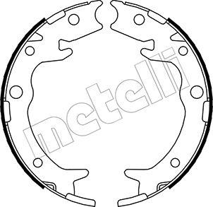 Metelli 53-0159 - Комплект тормозов, ручник, парковка autosila-amz.com