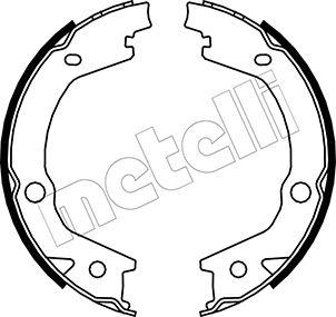 Metelli 53-0184 - Комплект тормозов, ручник, парковка autosila-amz.com