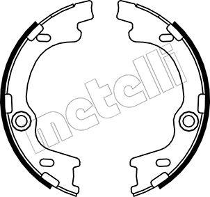 Metelli 53-0185 - Комплект тормозов, ручник, парковка autosila-amz.com