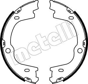 Metelli 53-0188 - Комплект тормозов, ручник, парковка autosila-amz.com