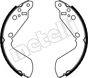 Metelli 53-0399 - Комплект тормозных колодок, барабанные autosila-amz.com