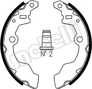 Metelli 53-0396 - Комплект тормозных колодок, барабанные autosila-amz.com