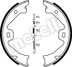 Metelli 53-0369K - Комплект тормозов, ручник, парковка autosila-amz.com