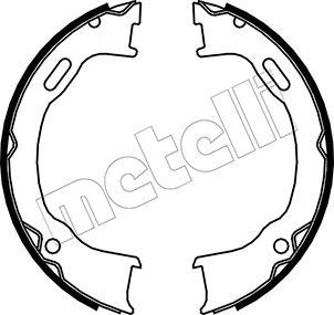 Metelli 53-0364 - Комплект тормозов, ручник, парковка autosila-amz.com