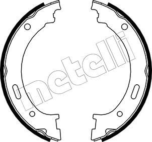 Metelli 53-0361 - Комплект тормозов, ручник, парковка autosila-amz.com