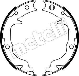 Metelli 53-0362 - Комплект тормозов, ручник, парковка autosila-amz.com