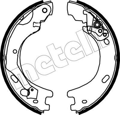 Metelli 53-0375 - Комплект тормозов, ручник, парковка autosila-amz.com