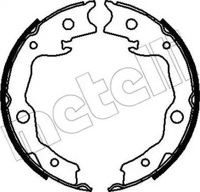 Metelli 53-0295 - Комплект тормозных колодок, барабанные autosila-amz.com