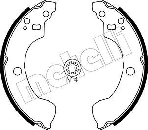 Metelli 53-0292 - Комплект тормозных колодок, барабанные autosila-amz.com