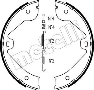 Metelli 53-0244K - Комплект тормозов, ручник, парковка autosila-amz.com