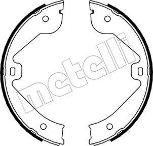 Metelli 53-0244 - Комплект тормозов, ручник, парковка autosila-amz.com