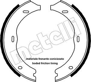 Metelli 53-0248 - Комплект тормозов, ручник, парковка autosila-amz.com