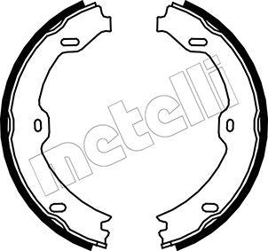 Metelli 53-0243 - Комплект тормозов, ручник, парковка autosila-amz.com