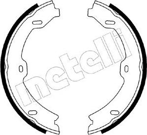 Metelli 53-0247 - Комплект тормозов, ручник, парковка autosila-amz.com