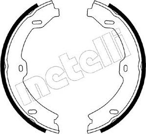 Metelli 53-0247 - Комплект тормозных колодок. стояночная тормозная система autosila-amz.com