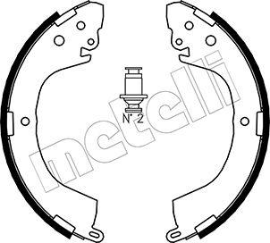 Metelli 53-0260 - Комплект тормозных колодок, барабанные autosila-amz.com