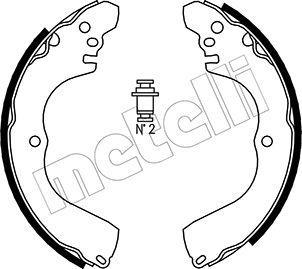 Metelli 53-0261 - Комплект тормозных колодок, барабанные autosila-amz.com