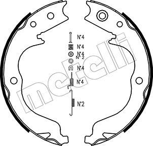 Metelli 53-0268K - Комплект тормозов, ручник, парковка autosila-amz.com