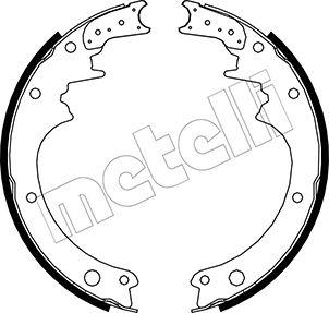 Metelli 53-0275 - Комплект тормозных колодок, барабанные autosila-amz.com
