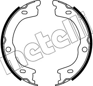 Metelli 53-0740 - Комплект тормозов, ручник, парковка autosila-amz.com