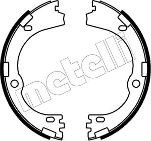 Metelli 53-0752 - Комплект тормозов, ручник, парковка autosila-amz.com