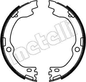 Metelli 53-0738 - Комплект тормозов, ручник, парковка autosila-amz.com