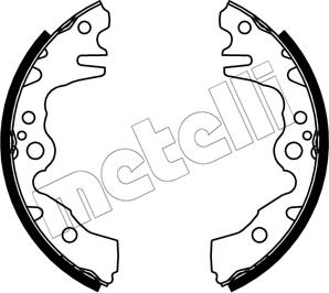 Metelli 53-0724 - Комплект тормозных колодок, барабанные autosila-amz.com