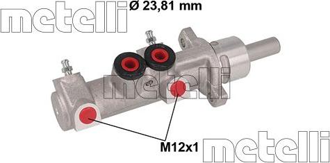 Metelli 05-0901 - Главный тормозной цилиндр autosila-amz.com