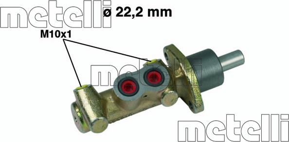 Metelli 05-0456 - Главный тормозной цилиндр autosila-amz.com