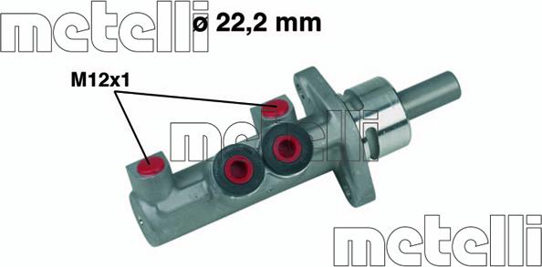 Metelli 05-0403 - Главный тормозной цилиндр autosila-amz.com