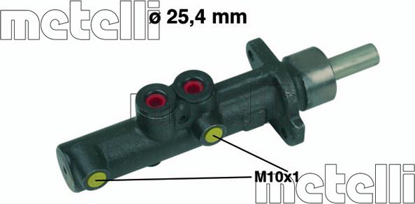 Metelli 05-0473 - Главный тормозной цилиндр autosila-amz.com