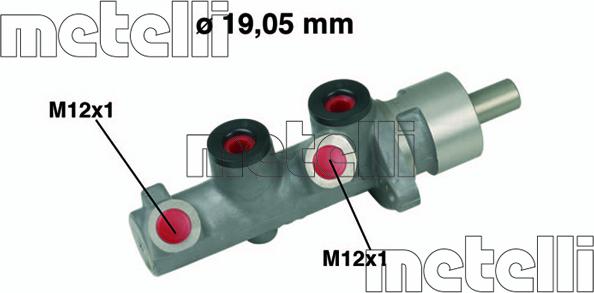 Metelli 05-0472 - Главный тормозной цилиндр autosila-amz.com