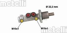 Metelli 05-0598 - Главный тормозной цилиндр autosila-amz.com