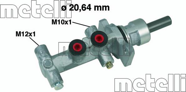 Metelli 05-0553 - Главный тормозной цилиндр autosila-amz.com