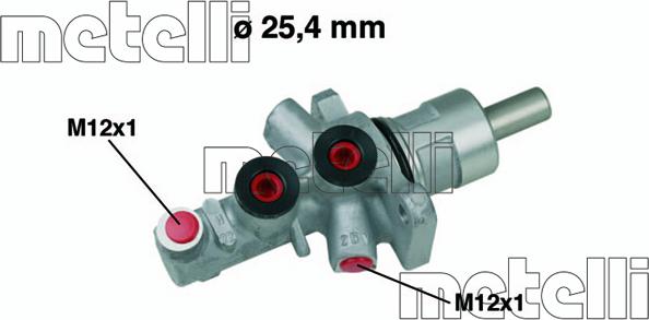 Metelli 05-0566 - Главный тормозной цилиндр autosila-amz.com