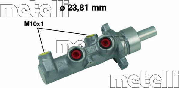 Metelli 05-0529 - Главный тормозной цилиндр autosila-amz.com