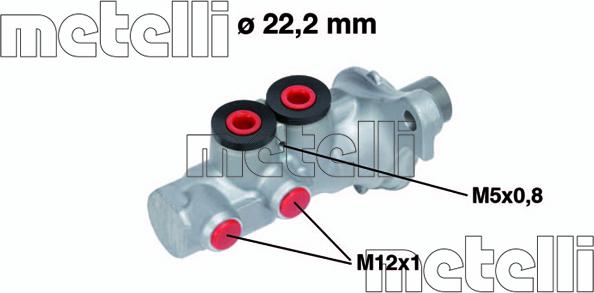 Metelli 05-0693 - Главный тормозной цилиндр autosila-amz.com