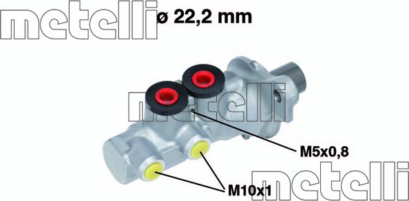 Metelli 05-0692 - Главный тормозной цилиндр autosila-amz.com