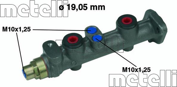 Metelli 05-0014 - Главный тормозной цилиндр autosila-amz.com