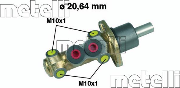 Metelli 05-0142 - Главный тормозной цилиндр autosila-amz.com