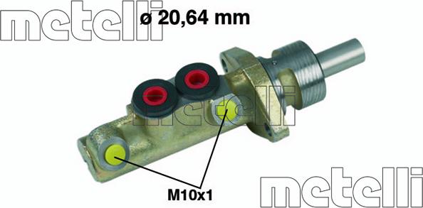 Metelli 05-0156 - Главный тормозной цилиндр autosila-amz.com