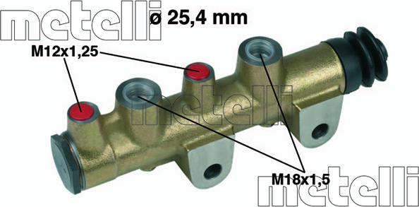 Metelli 05-0106 - Главный тормозной цилиндр autosila-amz.com