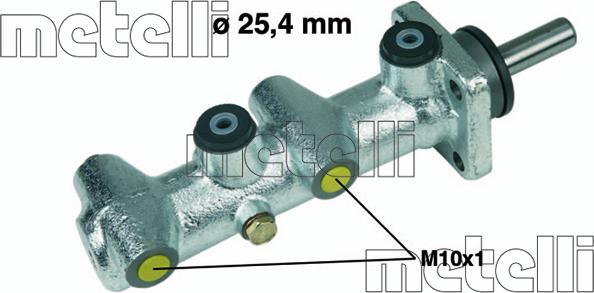 Metelli 05-0110 - Главный тормозной цилиндр autosila-amz.com